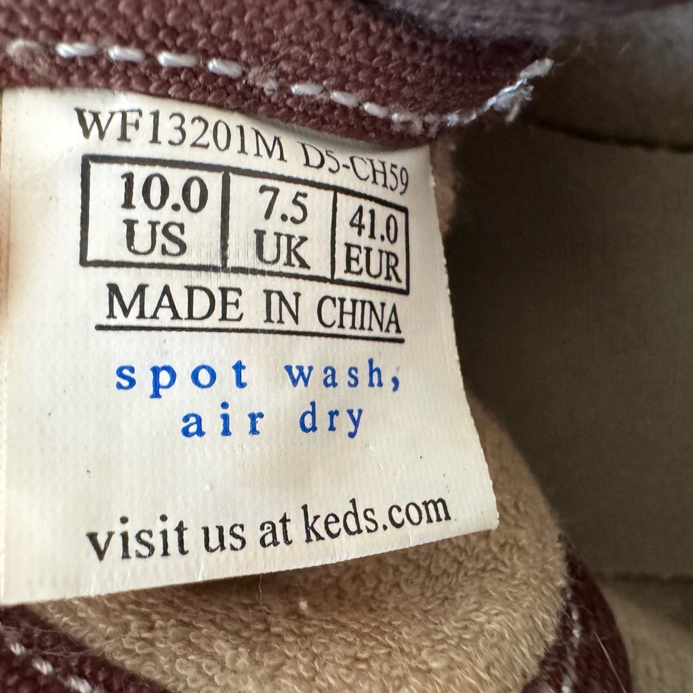 Keds Shoes - Brown and Cream size 10 in great condition used it once. - Picture 7 of 8